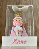 Caixa Acrílica Protetora para Amigurumi | Display Transparente para Santinhas em Crochê