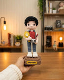 São Carlo Acutis da Eucaristia Viva – Amigurumi Sagrado em Crochê | Casa da Promessa