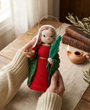 Santa Luzia em Crochê | Amigurumi Artesanal de Fé e Proteção