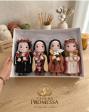 Coleção Quatro Intercessoras em Crochê | Amigurumis Artesanais – Casa da Promessa