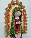 Nossa Senhora de Guadalupe da Mãe Amorosa – Amigurumi Sagrado em Crochê | Casa da Promessa