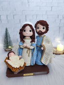Sagrada Família em Crochê | Amigurumi Artesanal de Fé, Amor e Proteção