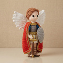 São Miguel Arcanjo Protetor Celestial e Defensor da Fé – Amigurumi Sagrado em Crochê | Casa da Promessa