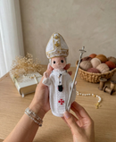 São João Paulo II em Crochê | Amigurumi Artesanal de Fé e Inspiração