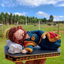 São José Dormindo em Crochê | Amigurumi Artesanal de Confiança e Proteção